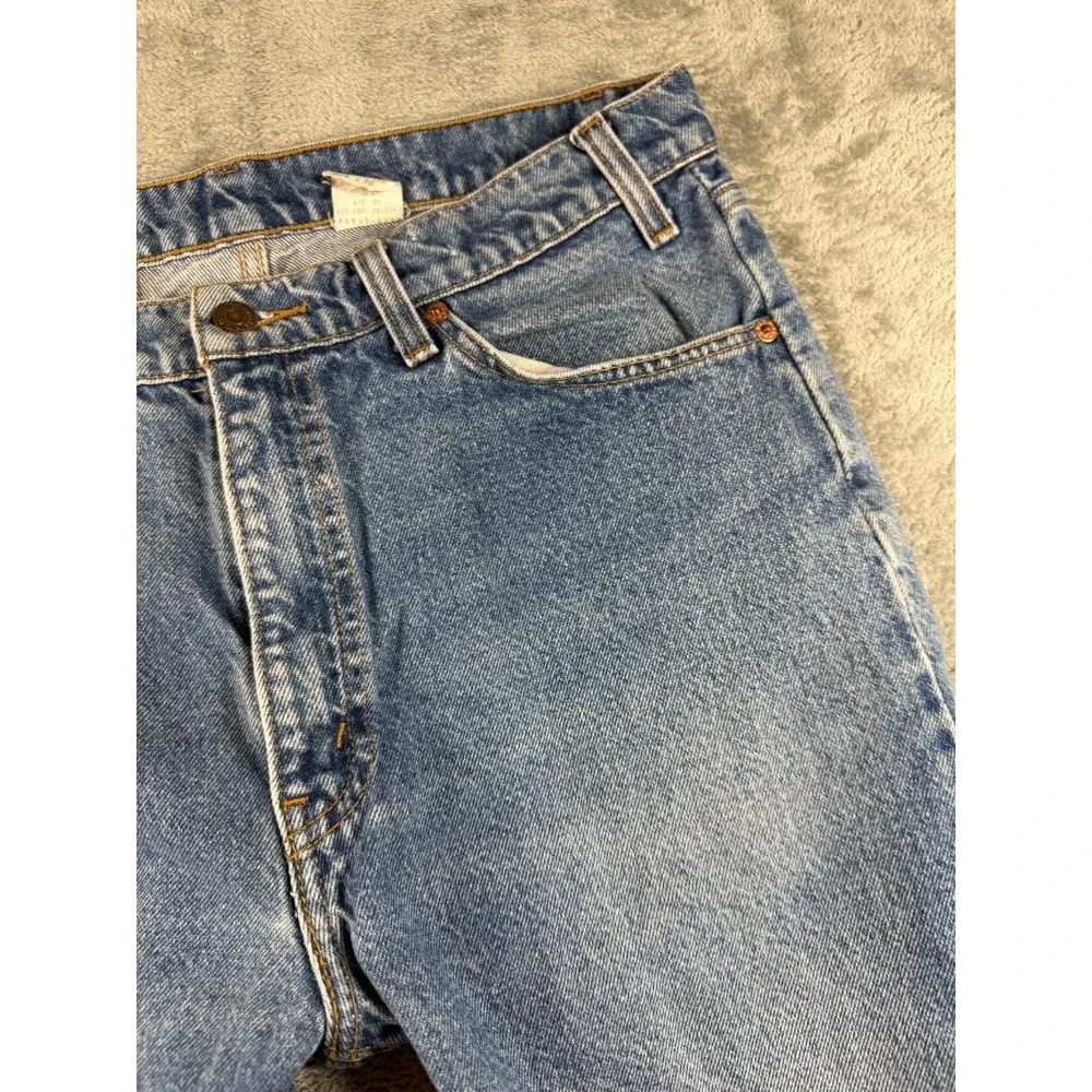 Vtg Levi's 505 Jeans Mens 34x30 Orange Tab Regular Fit Straight Leg US (33x25)